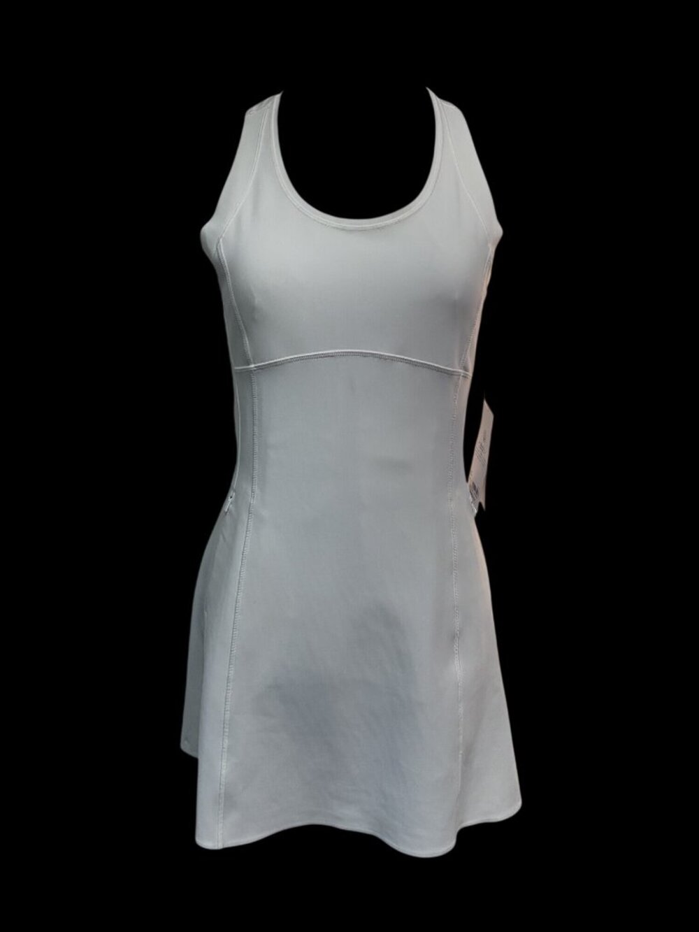 Athleta Levitate Dress White SwiftLite Fabric S Womens Versatile Athletic Wear
